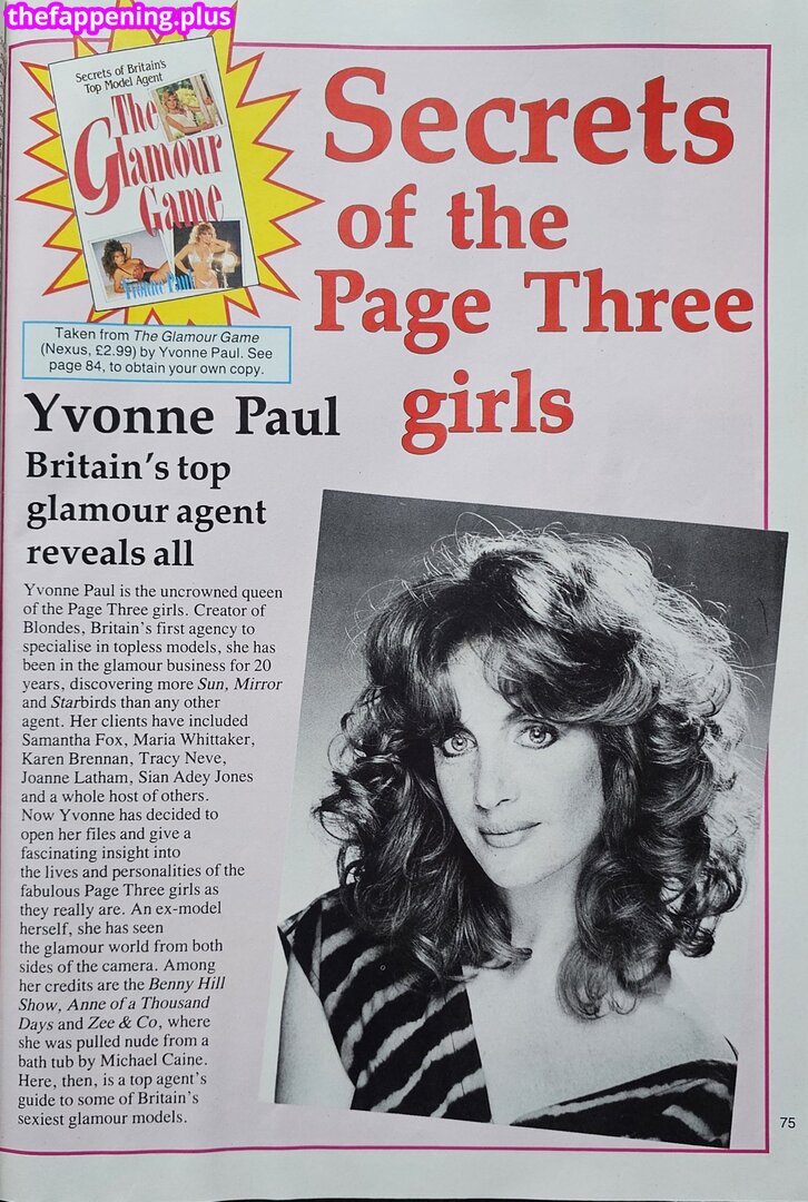 1980'S & Early 90'S Page 3 Girls / GlamourTeaJames / https: / mariawhittaker Nahá OnlyFans fotografie #343